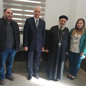 Prof. Dr. Essam ELKordi received a delegation from the Church of Anba Athanasius