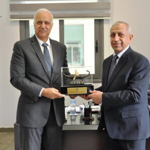 Prof.Dr.Essam Elkordi welcomed Prof.Dr. Ismail Abdel Ghafar ,president of the Arab Academy for Science ,Technology and Maritime Transport