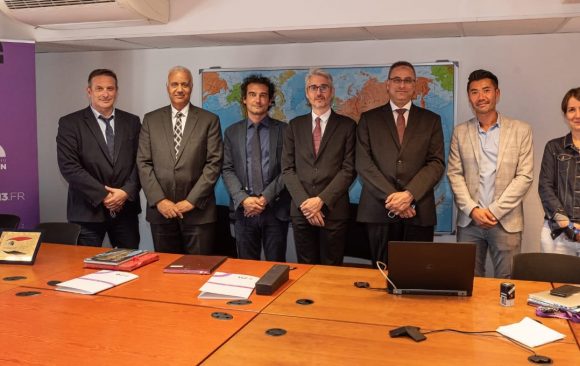 Prof. Dr. Essam Elkordi, President of Alamein International University, visited Jean Moulin University Lyon 3 in France to establish a cooperation program