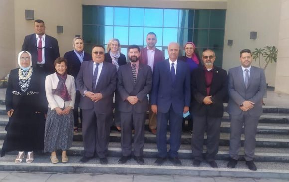 Prof. Dr. Essam ElKordi, President of Alamein International University, received an American delegation from Virginia Tech University – USA