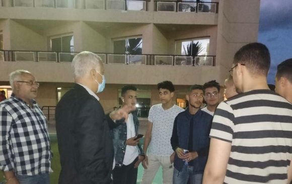 Prof. Dr. Essam ElKordi visited some of the buildings allocated for the university students accommodation