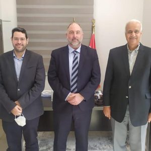 Prof. Dr. Essam ElKordi received Mr. Mike Damiano, Director of National Education Initiatives at the International Coursera Company