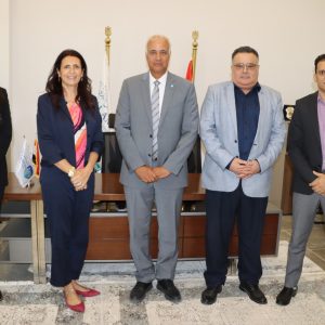 A delegation from the Fulbright Commission in Egypt visits AIU Campus