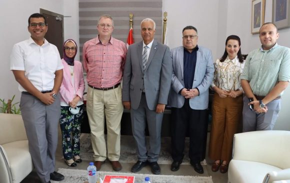 Visit of Prof. Dr. Andrew Whitelaw – Head of the Pathology Division – Stellenbosch University, South Africa to Alamein International University (AIU)