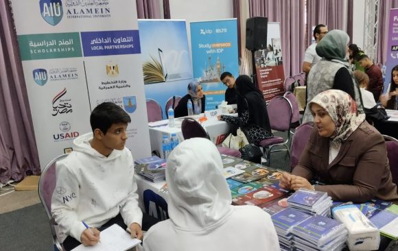 Alamein International University participates in the “Universities Fair” hosted by Newcastle School