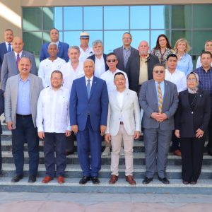 A high-level delegation of ambassadors from South American countries visits AIU