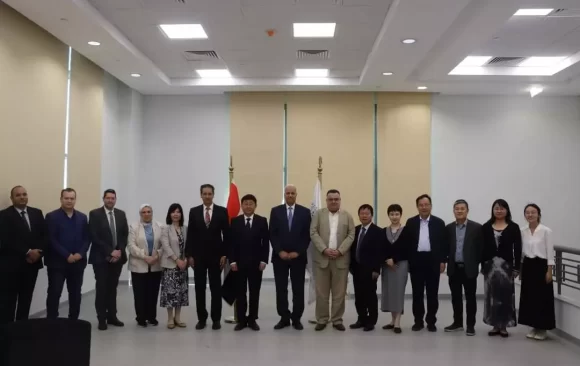 Alamein International University receives a delegation from Shanghai University in China