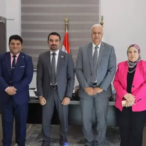 Alamein International University (AIU) receives the regional manager of IMA in Egypt