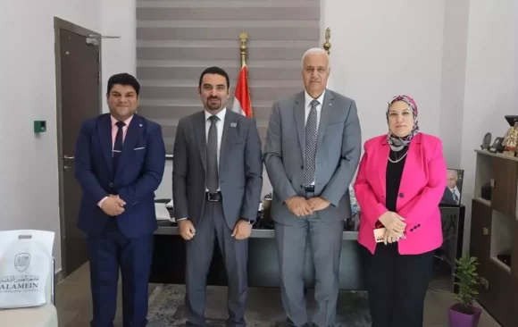 Alamein International University (AIU) receives the regional manager of IMA in Egypt