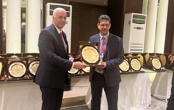 Honouring Prof.Dr. Essam El Kordi  at the opening of the fiftieth “Golden Jubilee” edition of the annual international conference of the Egyptian Scientists Association