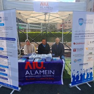 Alamein International University Participates in the Activities of the University Exhibition at Alexandria Language Schoo (ALS) 